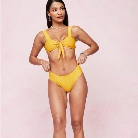 Brave Soul from Nasty Gal Yellow Bikini Bottom NWT Small - Picture 1 of 9